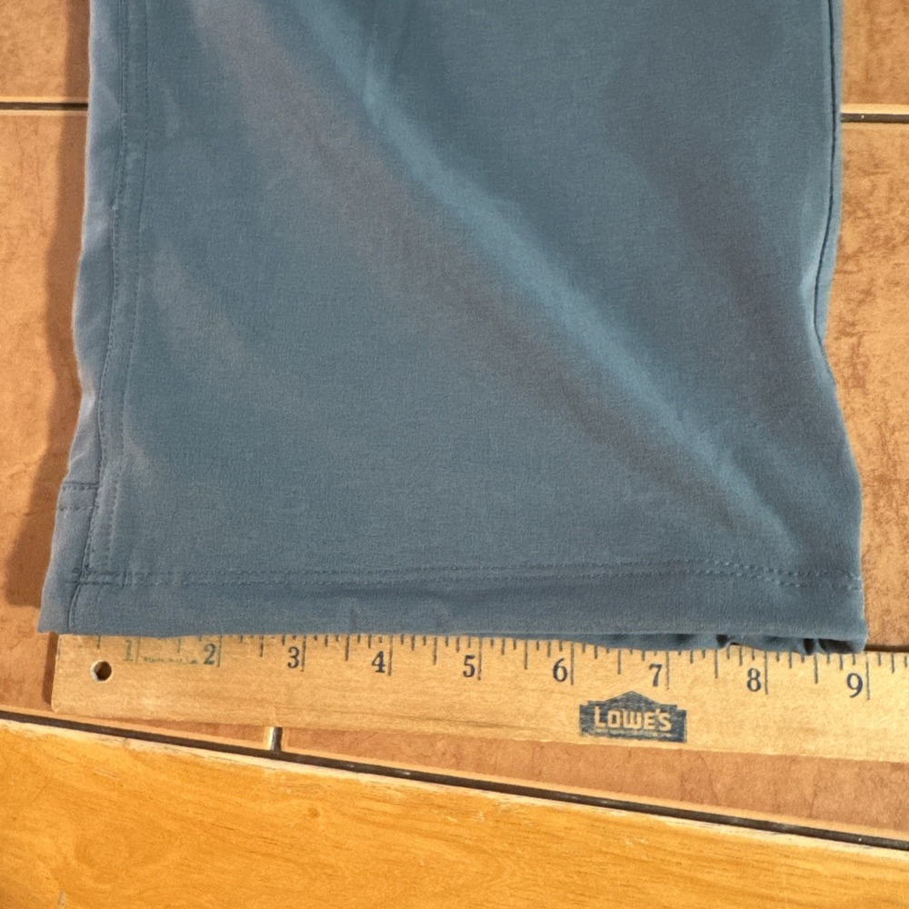 L.L Bean Blue Stretch Pants Mens Sz XL 30" Inseam Elastrell Sorona Performance - Picture 12 of 12
